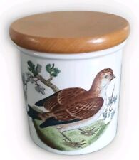 PORTMEIRION BIRDS OF BRITAIN  STORAGE JAR/POT CONTAINER 7.5CMS IN HEIGHT VINTAGE