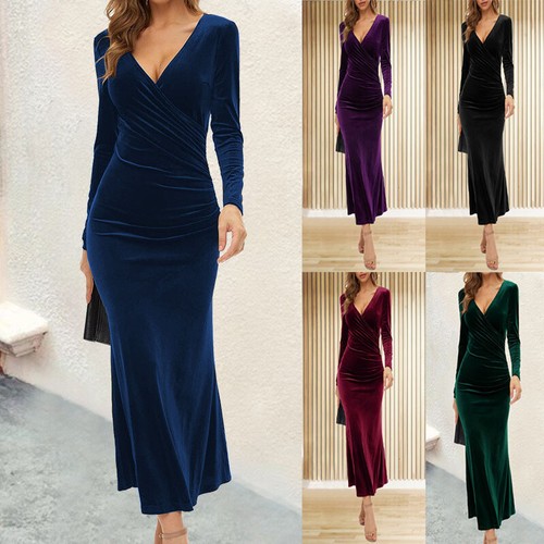 Womens sexy neck bodycon - sexy, v