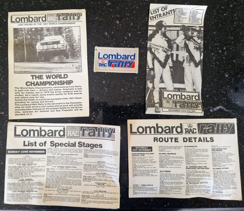 1981 1982 lombard rac rally - 1981/1982,