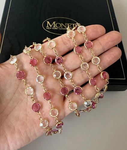 Monet vintage glass - bezel, set