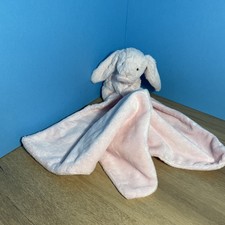 Jellycat Bashful Pink Bunny Soother Blankie Lovey Pre-Loved VGC Soft Toy 