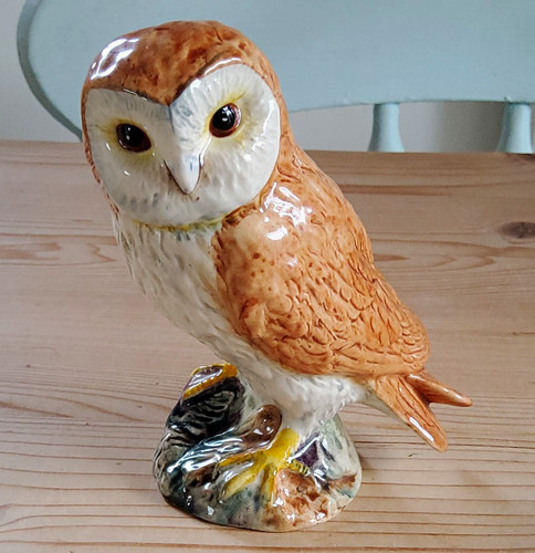 Beswick england owl ceramic - england,