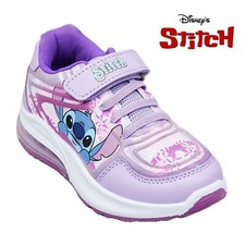 DISNEY STITCH GIRLS LIGHT UP TRAINERS OFFICIAL SNEAKERS SHOES KIDS UK SIZE 8-2