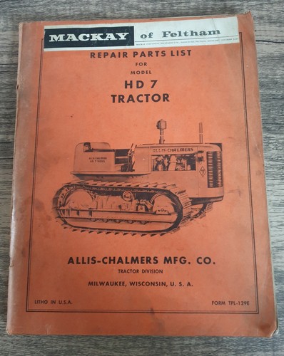 Allis chalmers hd7 tractor - allis-chalmers,