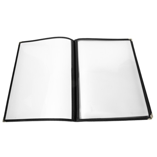 Reusable white pvc menu - reusable,