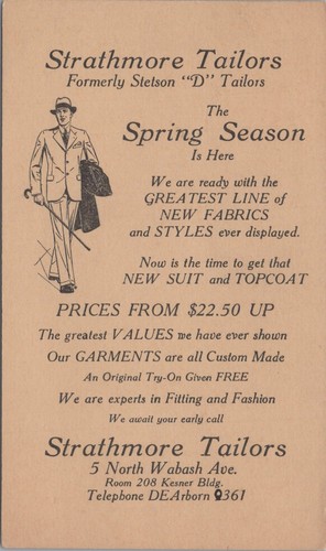 1920s strathmore tailors - strathmore,