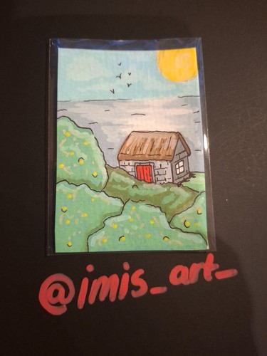 Aceo original art - -, irish