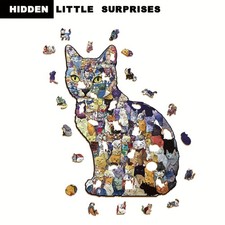 Unique Wooden Cat Puzzle