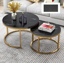 High Gloss Set of 2 Coffee