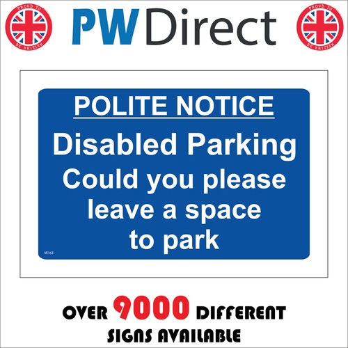 Sign polite notice disabled - polite,