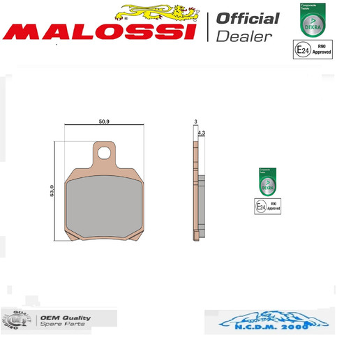 Malossi brake pads post synt - malossi,