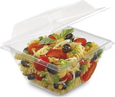 Plastic hinged lid food - 25,