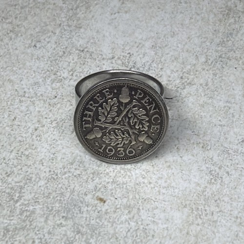 Retro vintage sixpence coin - retro,