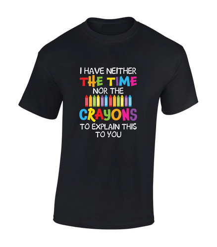 Not enough crayons mens - enough, t