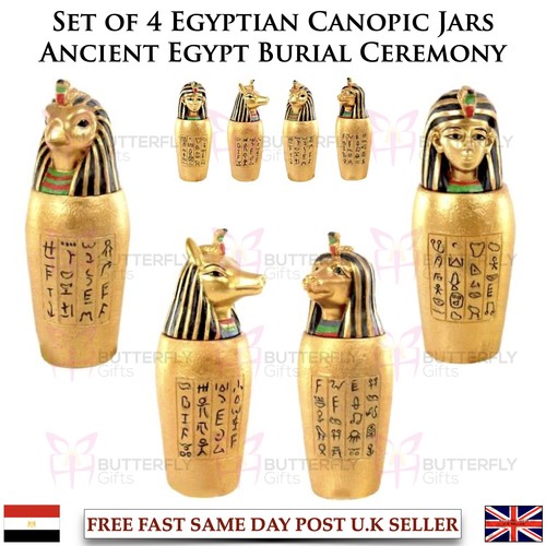 Set egyptian canopic jars - canopic,