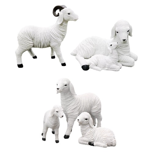 Resin goat figurine - resin,