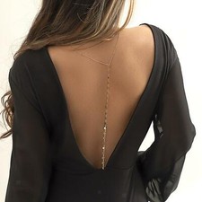 Backdrop Necklace Long Y Drop Jewelry Body Chain for Brithday Party Girls