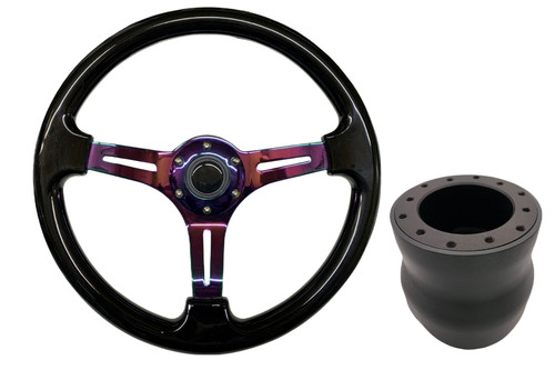 Black neo chrome - black, steering