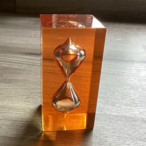 Vintage acrylic lucite orange