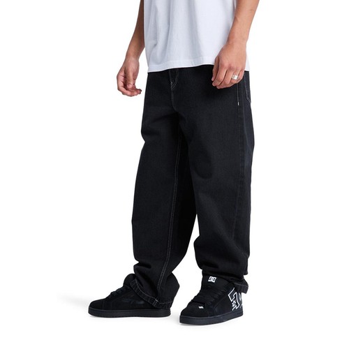 Baggy denim jeans black - -,