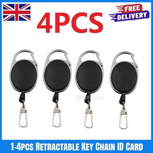 Retractable key chain card - chain, id