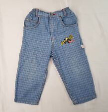VINTAGE TONKA TOYS HASBRO 1998 BOYS 18 MONTHS BLUE CARPENTER JEANS TROUSERS