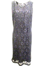 Monsoon Twilight women's black lace beaded sleeveless Party dress 12