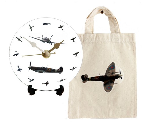 Spitfire clock diy 12cm - clock,