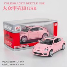 1:32 Volkswagen Beetle GSR Alloy Pull Back Metal Car Model Toy for Kids Boys