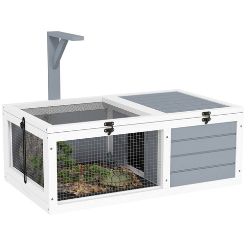 Tortoise enclosure run - run, lamp