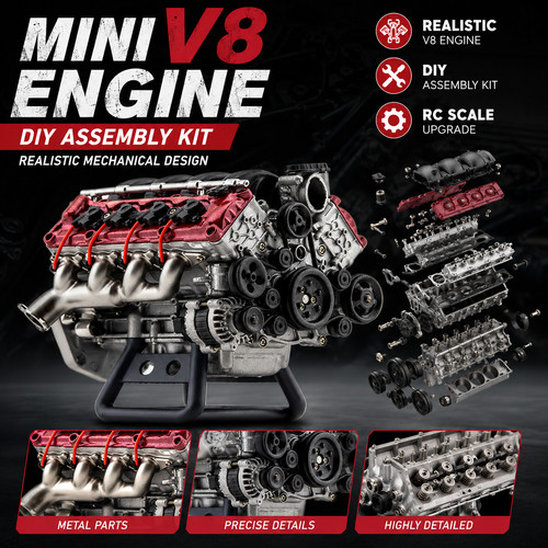 Mini engine model kit diy - model,