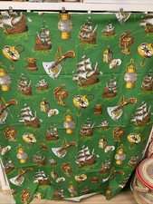 Amazing Vintage Marignan Maritime Fabric 57” Long by 48” Wide