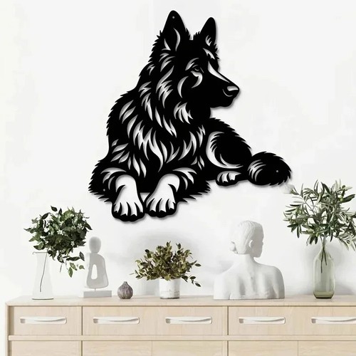 Black metal wall - wall, art