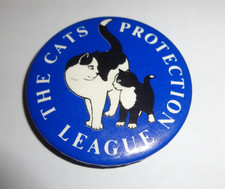 Cats Protection League Vintage Pin Button Lapel Badge