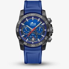 Lotus mens blue chronograph - lotus,