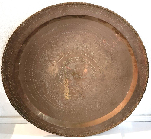 Brass serving platter scrap - or,
