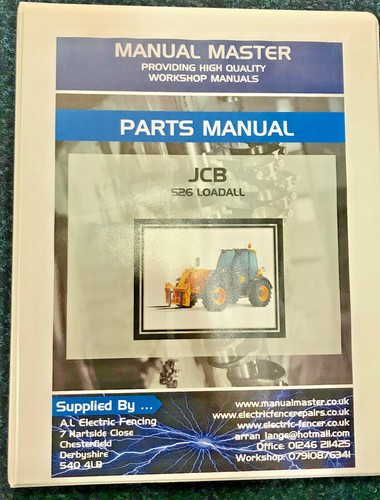 Jcb 526 parts manual book - jcb,