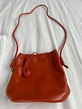 Zara Real Leather orange small