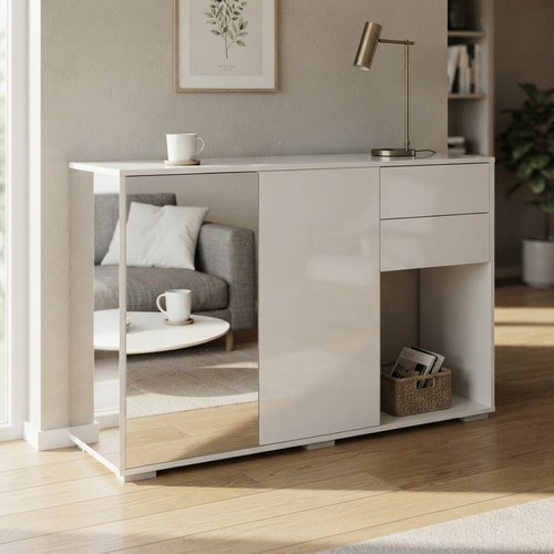 White high gloss - high, sideboard