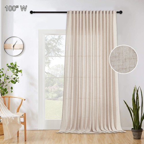 Extra wide linen look semi - look,