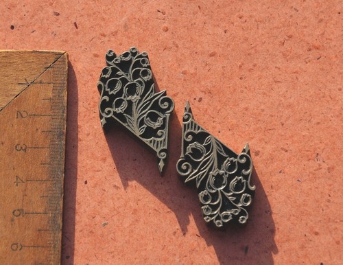 Brass ornament bookbinding - brass,