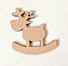 10 x ROCKING REINDEERS - MDF *
