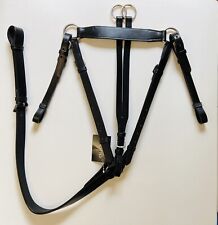 3 POINT HUNT LEATHER BREASTPLATE, PONY, COB & FULL BROWN BLACK *FREE POSTAGE*
