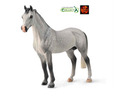 Hanoverian Stallion Dappled Grey Horse Toy Model Figure by CollectA 88957 New