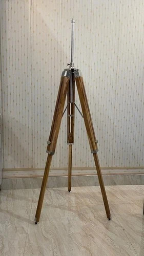 Teak wood tripod floor - teak,