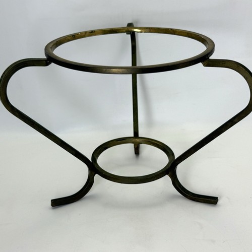 Vtg brass tri leg sphere - tri-leg, stand