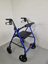 Drive 4 Wheel Rollator Walker Mobility Aid, Seat, Folding Adjustable Height 