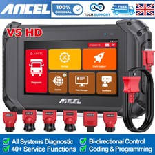 ANCEL V5 HD Heavy Duty Truck Diagnostic Bi-Directional Full Systems OBD2 Scanner