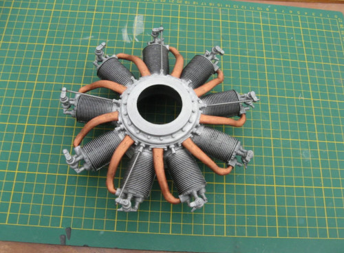Rhone dummy radial engine - le,