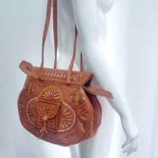Moroccan Boho Leather Shoulder